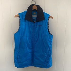 COLUMBIA TITANIUM OMNIHEAT TURQUOISE OUTDOOR VEST SIZE 14/16 EUC